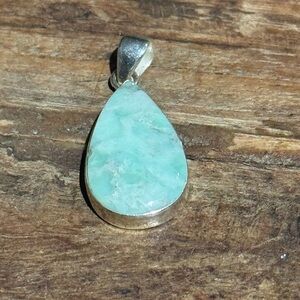 Southwestern Sterling Silver and Paloma Teardrop Pendant